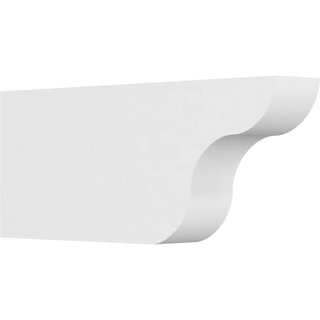 Ekena Millwork Standard Carmel Architectural Grade PVC Rafter Tail, 4"W X 10"H X 24"L RFTP04X10X24CAR